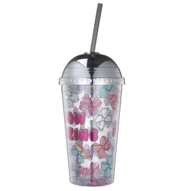 Double wall straw  water bottle 500ml