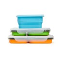 Silicone folding lunch box