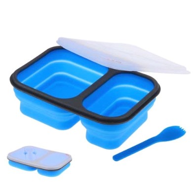 Silicone folding lunch box