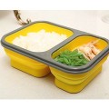 Silicone folding lunch box