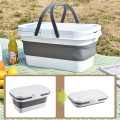 Outdoor Picnic Silicone Folding Basket