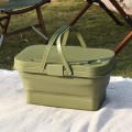 Outdoor Picnic Silicone Folding Basket