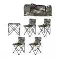 Five-Piece Outdoor Folding Tables And Chairs