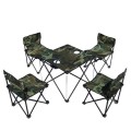 Five-Piece Outdoor Folding Tables And Chairs