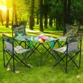 Five-Piece Outdoor Folding Tables And Chairs