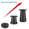 Outdoor retractable plastic stool