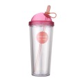 Juice straw Water Bottle 420ml