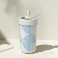 Multifunction Stainless Steel Straw Vacuum Bottle 480ml