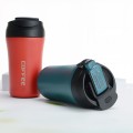 Double Stainless Steel Coffee Thermos Cup With Straw