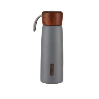 Simple Outdoor Car Wooden Lid Thermos bottle 400ml