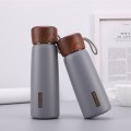 Simple Outdoor Car Wooden Lid Thermos bottle 400ml