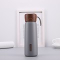 Simple Outdoor Car Wooden Lid Thermos bottle 400ml