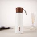 Simple Outdoor Car Wooden Lid Thermos bottle 400ml