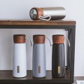 Simple Outdoor Car Wooden Lid Thermos bottle 400ml