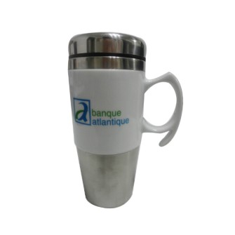 Stainless steel ceramic mug