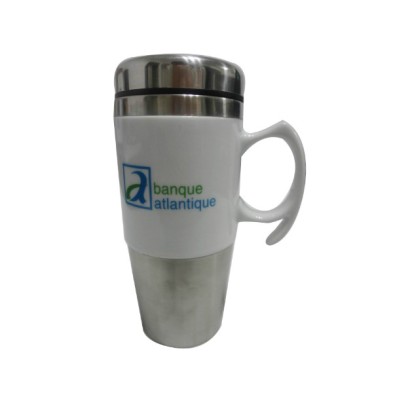 Stainless steel ceramic mug