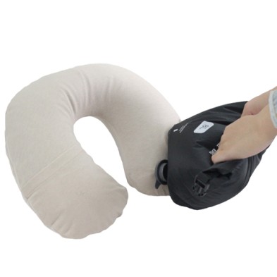 Travel portable Inflatable neck pillow + inflatable bag