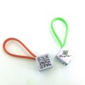 Metal Square QR code keychain -Kingston