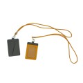 Badge holder with leather lanyard - FWD