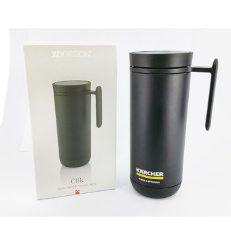 Clik leak proof travel mug 225ml-black P432.071-Karcher