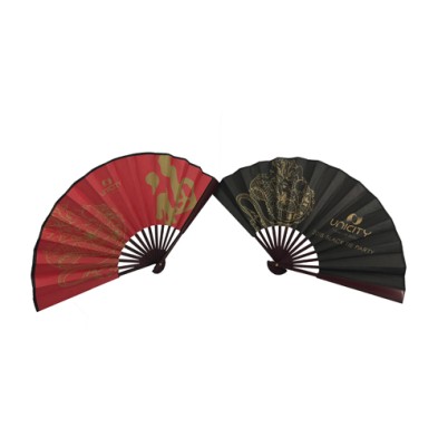 Promotion Chinese bamboo paper fan-UNICITY