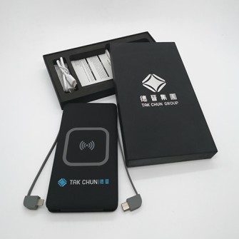 内置线无线充移动电源10000mAh-TAK CHUN