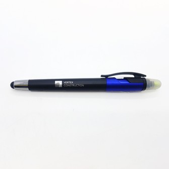 Promotional plastic TOUCH pen with highlighter -Vertex Constructio