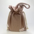 Satin Hand Drawstring Rice Bag-King Ling College