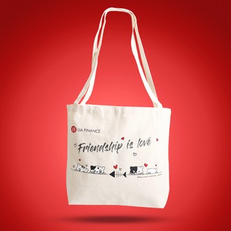 Cotton totebag shopping bag - UA Finance