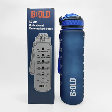 Straw Sports Water Bottle 1000ml-BBOLD