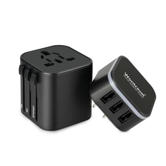 New USB Universal Travel Adaptor 3.4A with 3 USB port