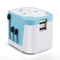 Worldwide Travel Adapter with EU/US/AU/UK Plug Dual USB Charger