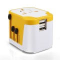 Worldwide Travel Adapter with EU/US/AU/UK Plug Dual USB Charger