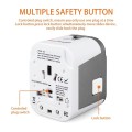 Worldwide Travel Adapter with EU/US/AU/UK Plug Dual USB Charger