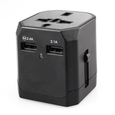 Travel Adapter Built-in 2.1A Dual USB Ports