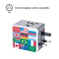 International Travel Power Adapter with Dual USB Charger