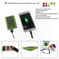 Dual USB Mobile battery charger (power bank) 8400 mAh with 