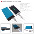 Dual USB mobile battery charger with torch 8000 mAh  (power bank) 