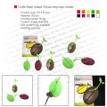 Coffee Bean shape Silicon keychain holder 