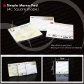 Simple sticky memo pad